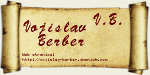 Vojislav Berber vizit kartica